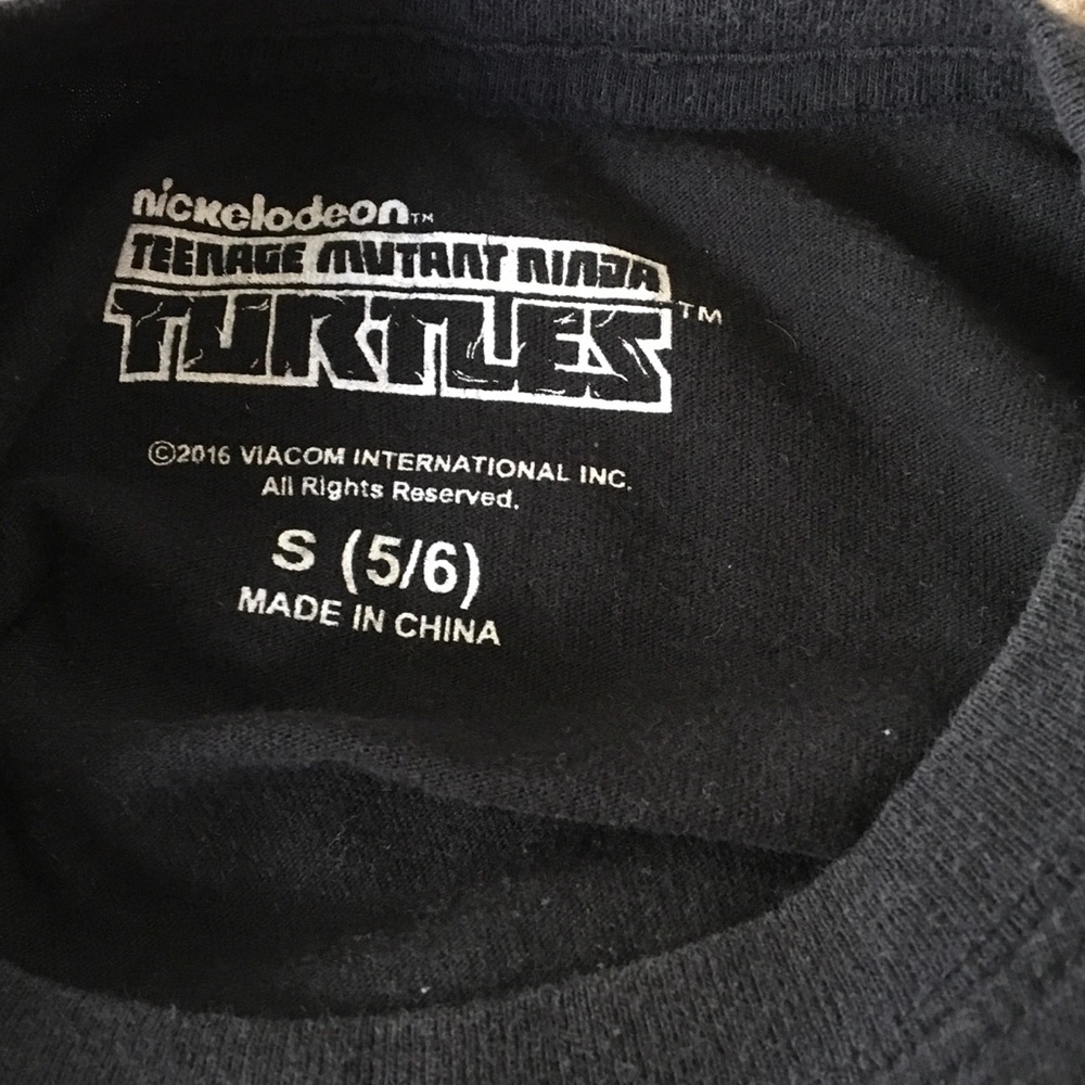 NIckelodeon NINJA TURTLE TEE SMALL 5/6 cotton - Picture 3 of 5